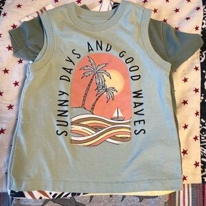 18m toddler boys. 4 tanks, 1 tshirt